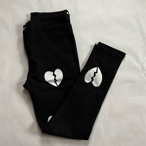 Mens black heartbreaker jeans